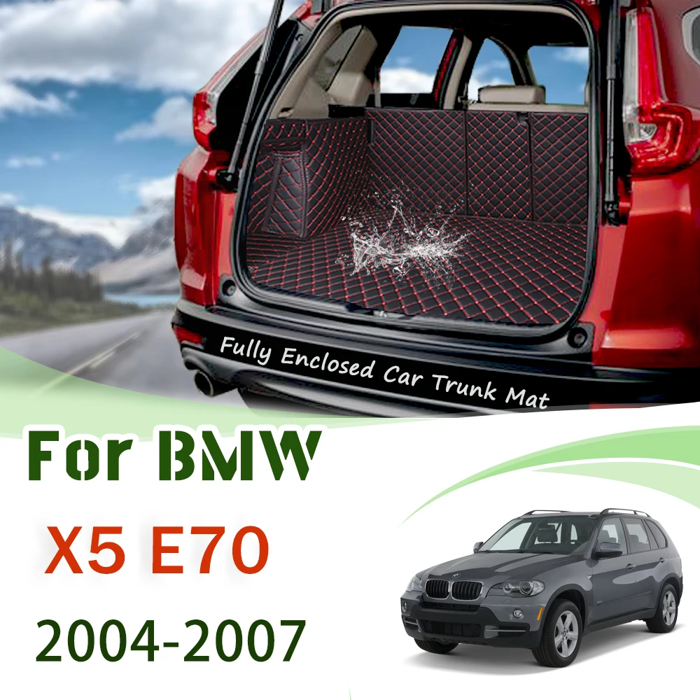

Striker Mat Leather Full Wrap-Around Tailgate Mat for BMW X5 E70 2004 2005 2006 2007 Rear Trunk Mat Dust Proof Car Boot Pad