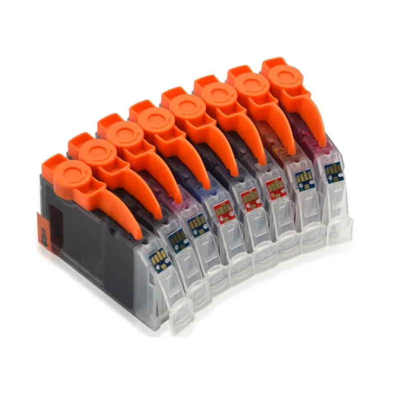 1 Набор пустых пополняемых картриджей с чернилами cli 42 + набор 8 цветных чернил для