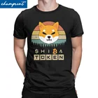 Футболка с принтом Шиба-Токена для мужчин и женщин, забавная хлопковая рубашка с принтом криптовалюты, шиб, Шиба-ину-доге, одежда в ретро стиле