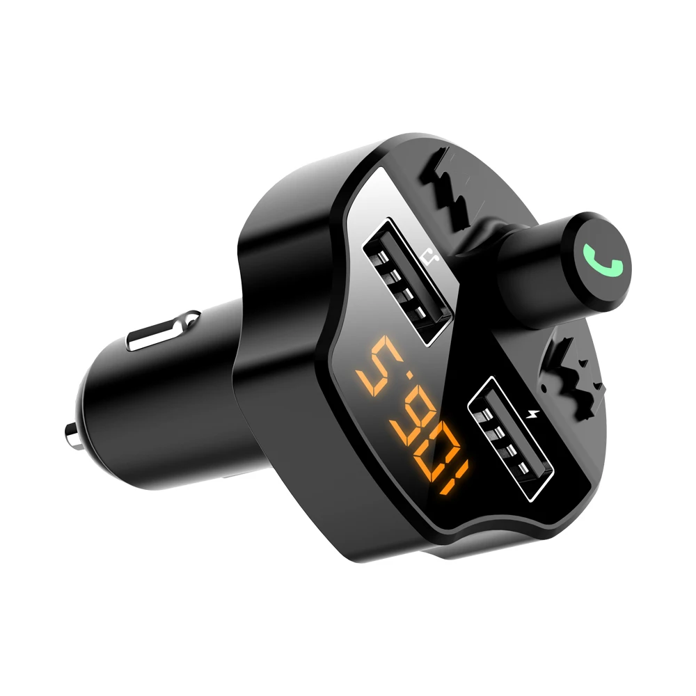 Цифровой FM трансмиттер с ЖК дисплеем и двумя USB портами|FM-трансмиттеры| |