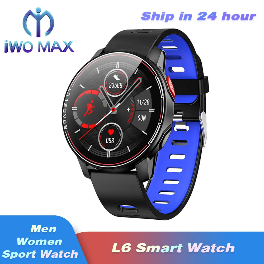 Смарт часы L6 мужские/женские с пульсометром и тонометром водостойкие 1 28 дюйма|Смарт-часы| |