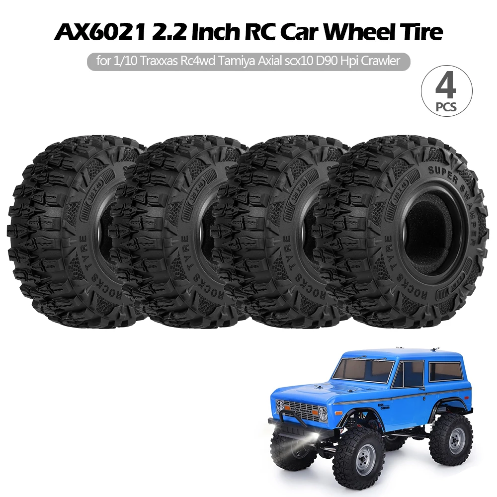 Для 1/10 Traxxas Hsp Redcat Rc4wd tiiya Axial scx10 D90 Hpi Crawler 4 шт. AX6021 2 дюймовое колесо