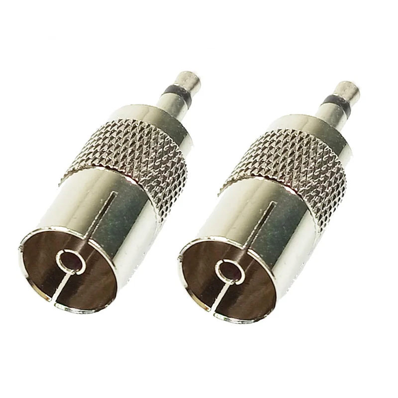 10 шт./лот 3 5 мм моно разъем для ТВ гнездо Металлический никелированный