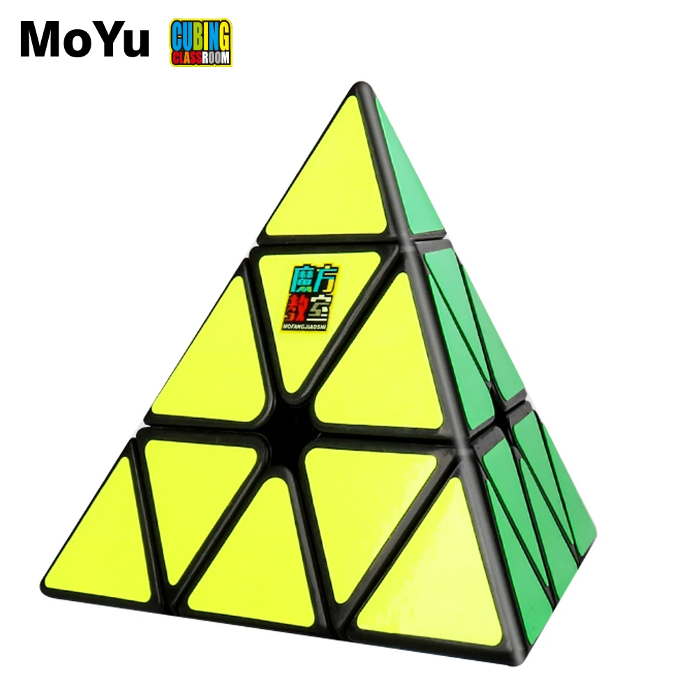 

MoYu Meilong 3x3x3 Pyramid Magic Cube MoFangJiaoShi JINZITA 3x3 Cubo Stickers Magico Puzzle Cube Gift Kids Toys For Children