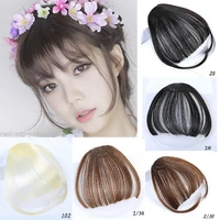 mstn synthetic mini sexy clip in bangs fake hair extension clip on bangs hairpieces for women synthetic hair extensions