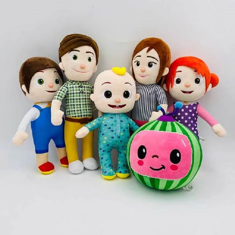 

Мягкая плюшевая игрушка Cocomelon 15-30 см, мультяшная Семейная Игрушка для сестры, брата, мамы, папы, подарок для детей на Рождество