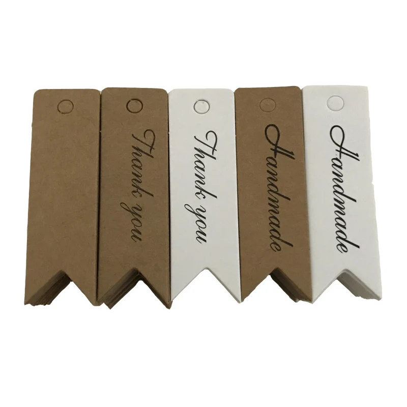 Бумажные ярлыки Sinle с отверстиями 100 шт. для рукоделия изготовления одежды