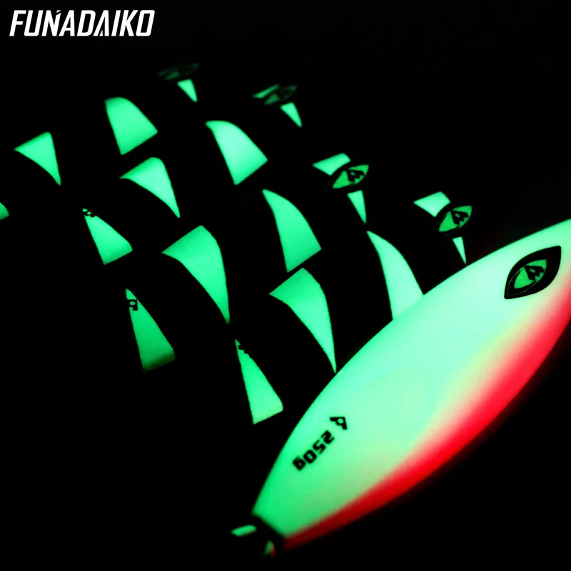 FUNADAIKO Slow Metal Jigging Sinking Glow Jigs 180g 220g 250g Falling luminuous Lure Artificial Bait Fishing Tackle | Спорт и