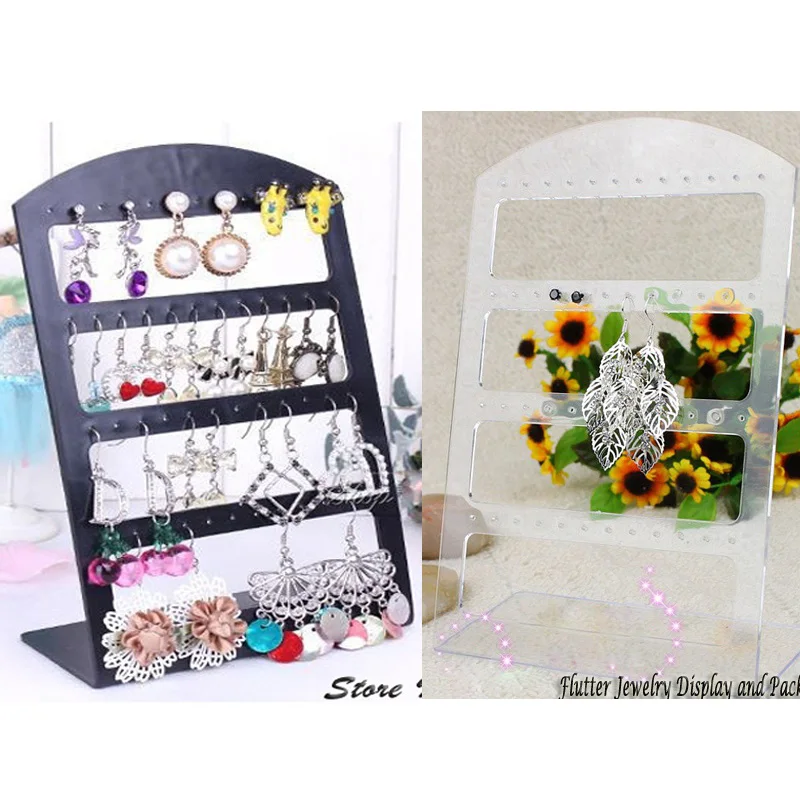 Горячая Распродажа прозрачная витрина для ювелирных изделий L 48 отверстий стойки