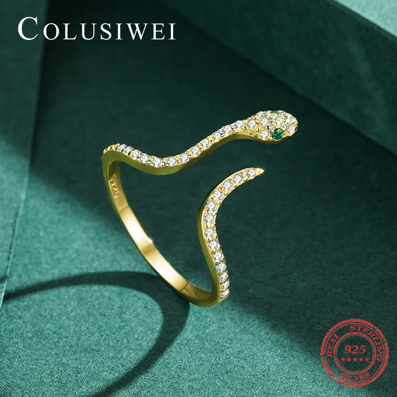 Женское кольцо со змеиным плетением из серебра 925 пробы | Украшения и аксессуары