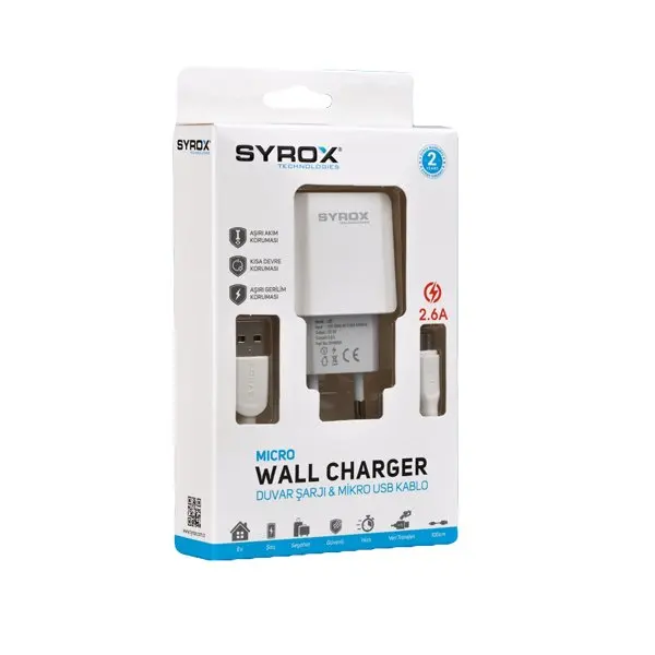 

Syrox for Samsung 2.6 MaH Quick Charger New SYX-J47