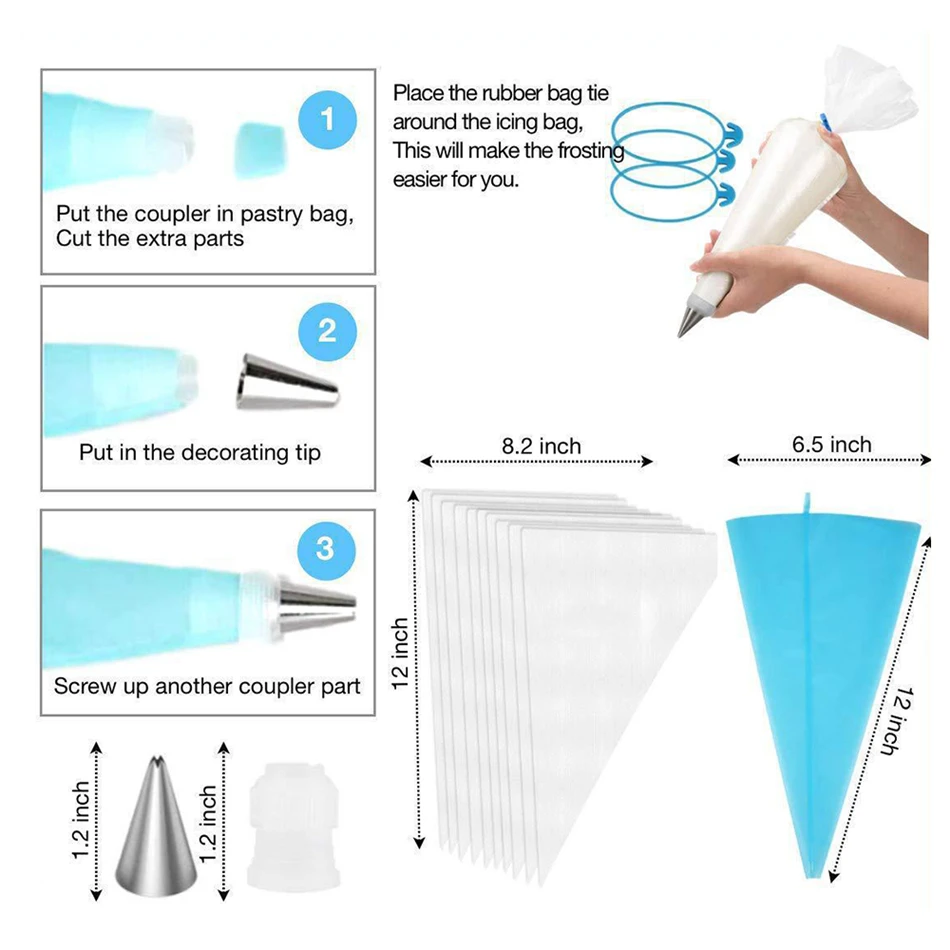 Набор инструментов для украшения тортов 220 шт./лот поворотный набор Кондитерские