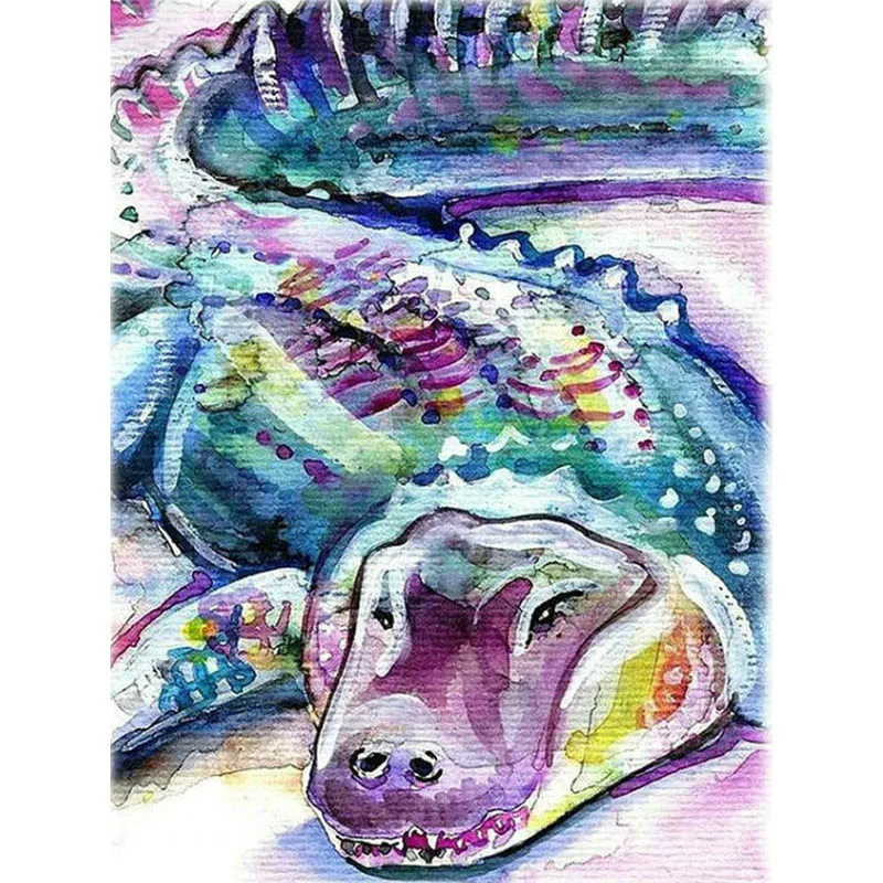 5D алмазная живопись Стразы сделай сам вышивка под крокодила абстрактная ручная