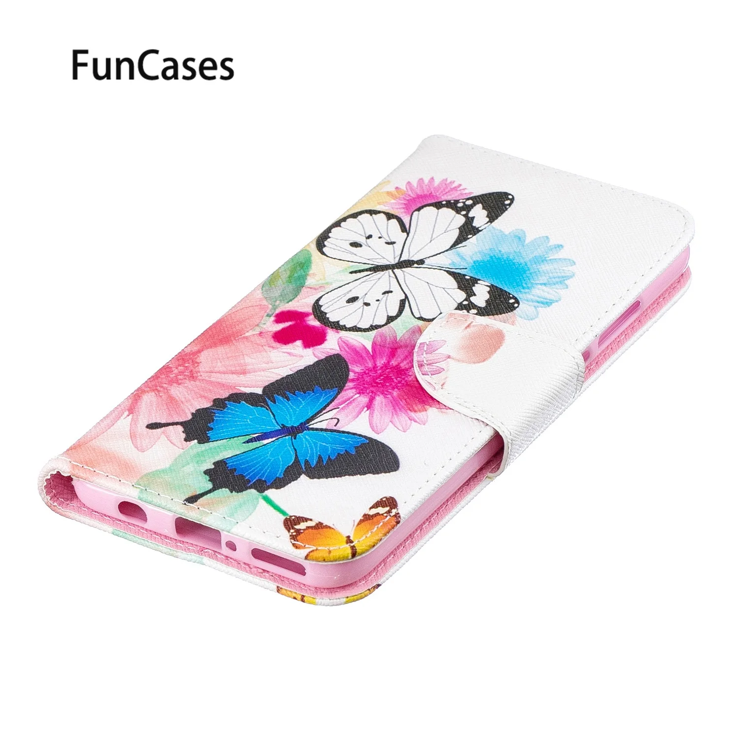Patterned PU Leather Phone Bag cases For funda Huawei P30 Lite Coques Etui Cases sFor Mobile capa Nova 4E | Мобильные телефоны и