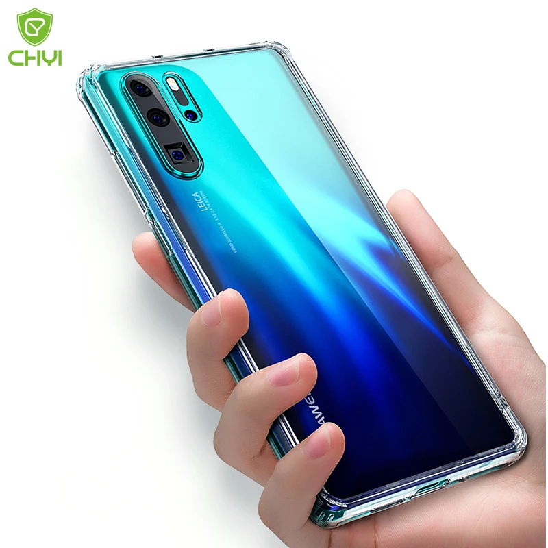 Роскошный прозрачный противоударный чехол для телефона Huawei P40 Pro P30 с защитой от