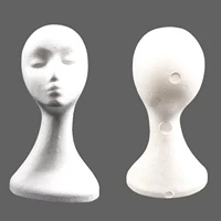 2x 19 5 inch styrofoam female wig head mannequins manikin style model display womens wigs hats hairpieces stand