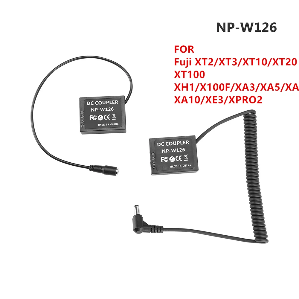 Двойные муляжи аккумуляторов CAMVATE Fuji для кабелей постоянного тока 2,1 мм для Fuji XT2/XT3/XT10/XT20/XT100/XH1/X100F/XA3/XA5/XA2/XA10/XE3