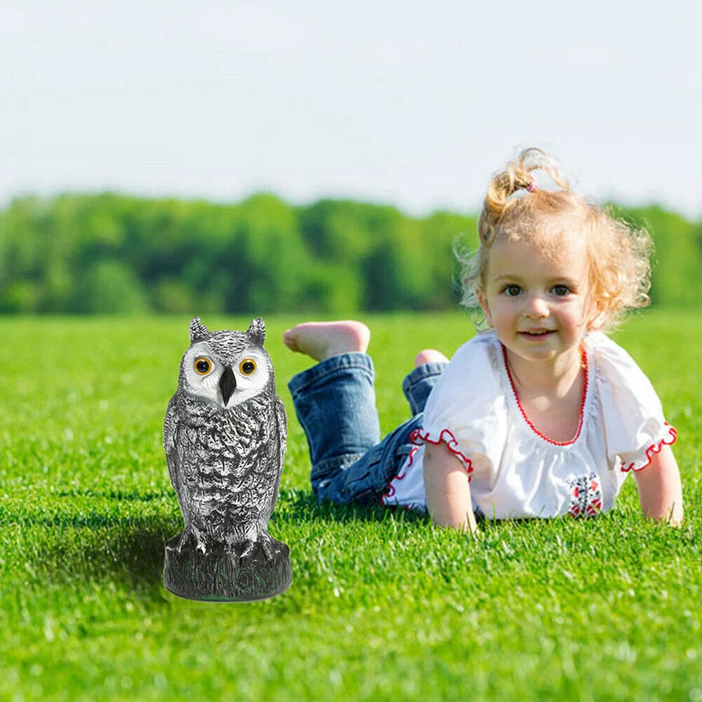 

Plastic Hunting Fake Owl Crow Decoys Outdoor Garden Yards Ornaments Scarecrow Pest Deterrent Repeller Garden Bird Scarecrow