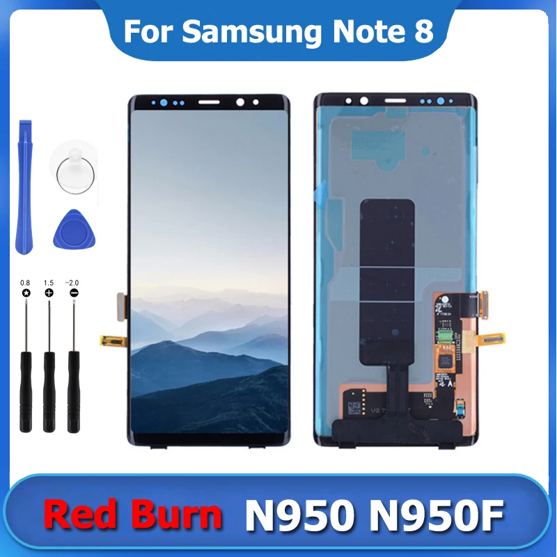 

6.3" Display For SAMSUNG GALAXY Note 8 LCD Display N9500 N9500F LCD Touch Screen Digitizer Repair NOTE8 Screen Replacement