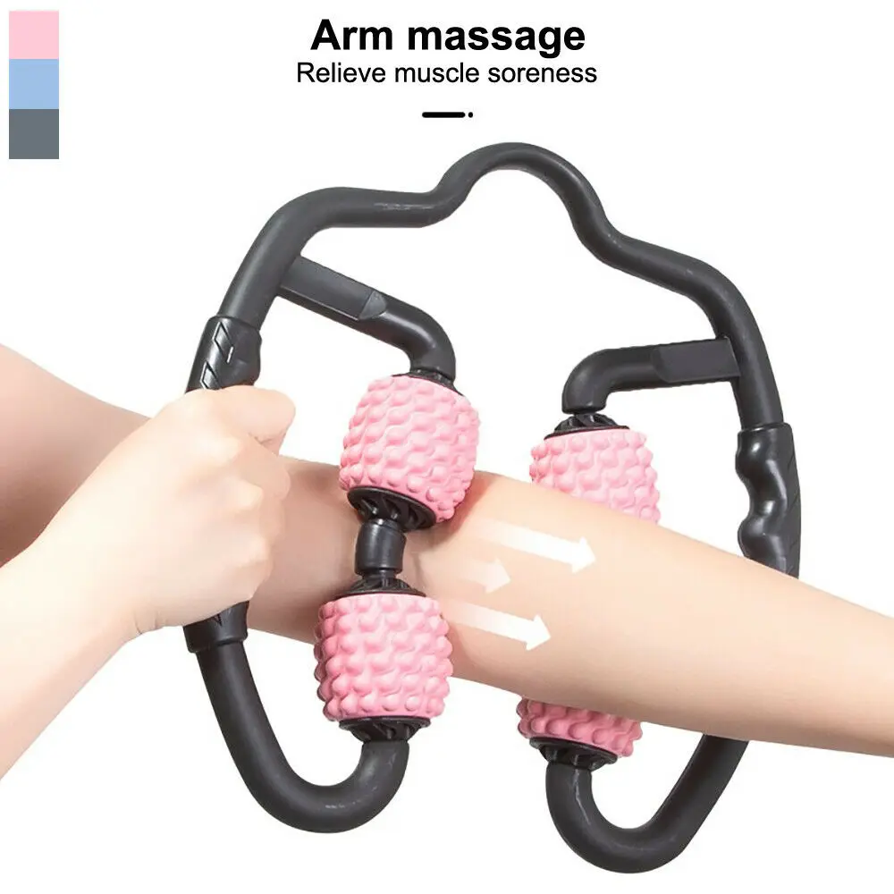 4 точечный Фитнес мяч Подушечка Для руки и ноги роликовая Массажная палка для