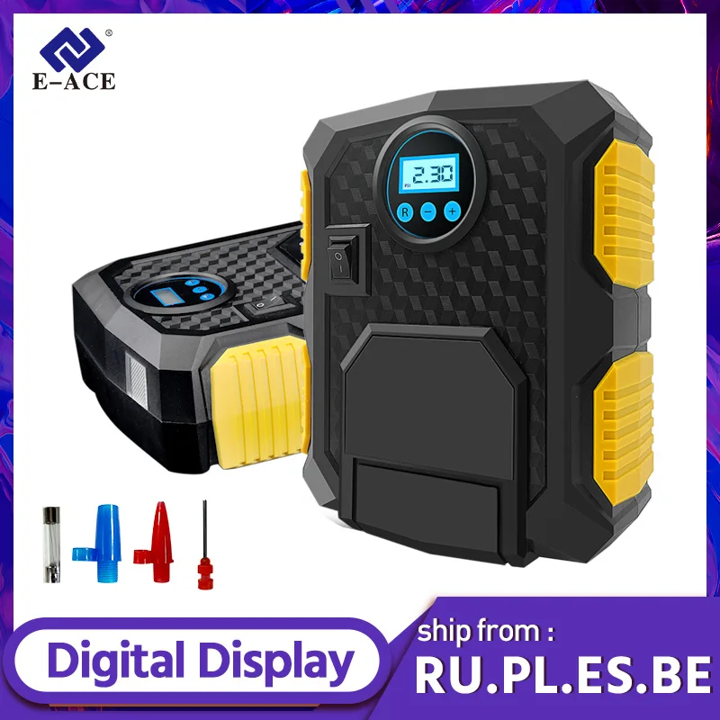 Портативный электрический воздушный насос E ACE M02 для автомобилей мотоциклов велосипедов компрессор