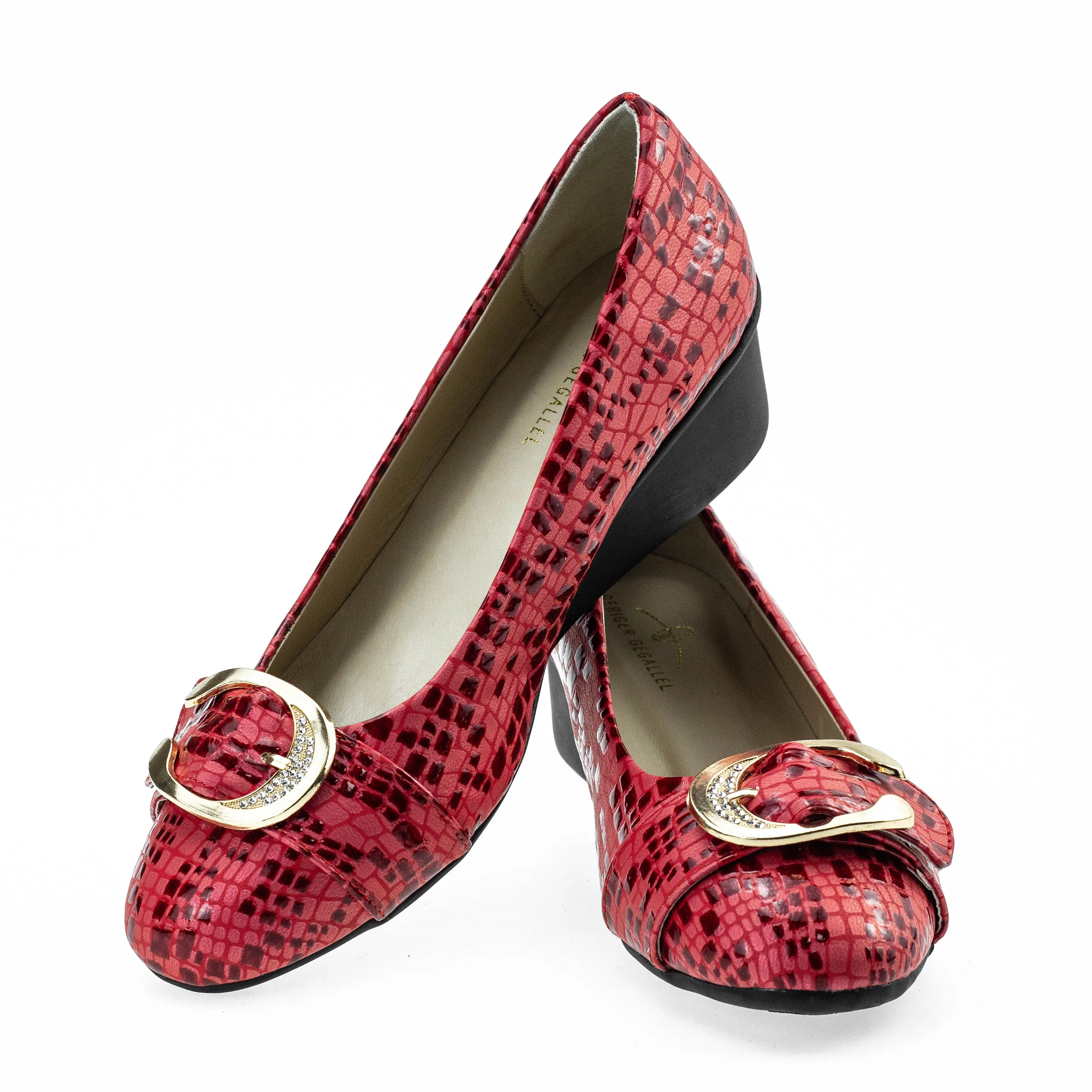 Plus Size 43 Snake Print Leather Shoes Women Autumn Female Footwear Ladies Shoes 9087-1 Woman Wedge Heel Loafers Ballet Shoe