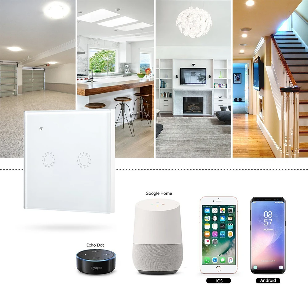 Умный светильник ель света wi fi с сенсорной панелью беспроводной настенный