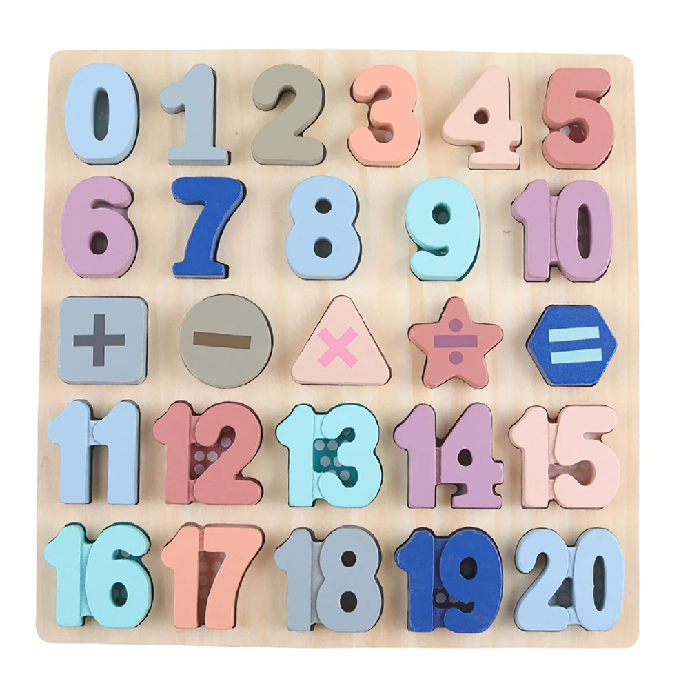 Деревянные головоломки доска алфавит, цифры формы обучения Развивающие детские игрушки Новые