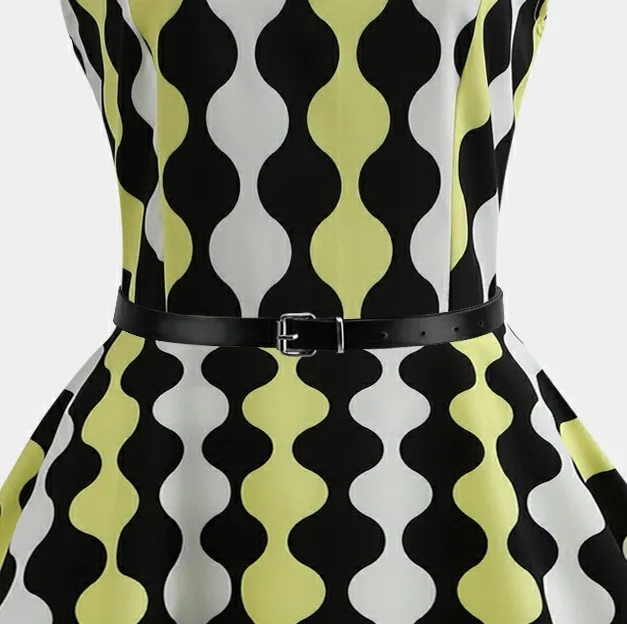 New Plus Size Womens Summer Dresses 50s 60s Robe Vintage Retro Pin Up Swing Polka Rockabilly Print Dress Vestidos | Женская одежда