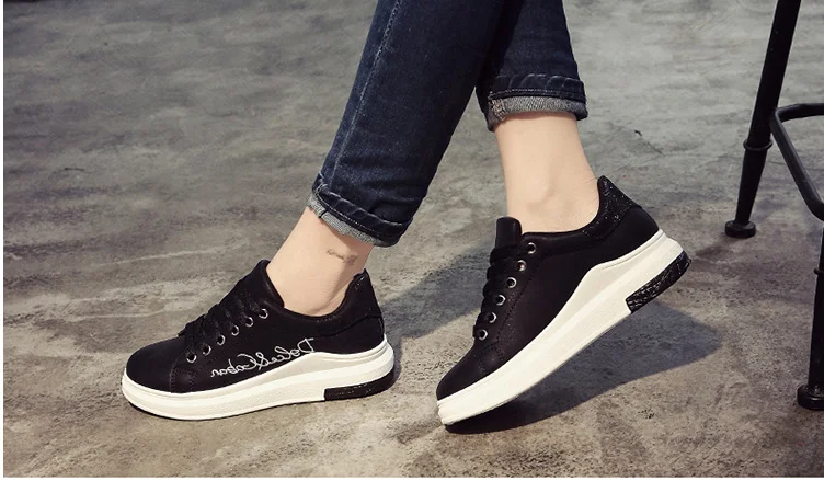 Модная женская Вулканизированная обувь Повседневная на платформе женские