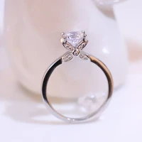 18k gold ring for women natural 1 carat diamond with diamond gold jewelry anillos de bizuteria anillos mujer gemstone rings box
