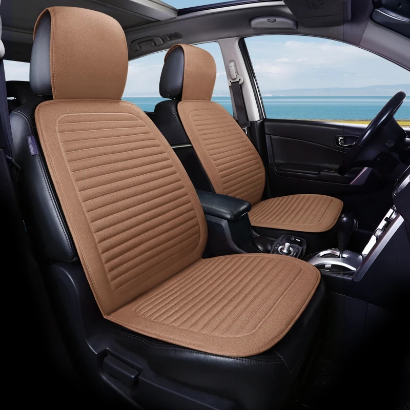 Preço Tamanho Grande Linho Capa De Assento Do Carro Protetor De Linho Frente Ou Traseira Do Assento De Volta Almofada Esteira Encosto Para O Caminhão Interior Automóvel Suv Van