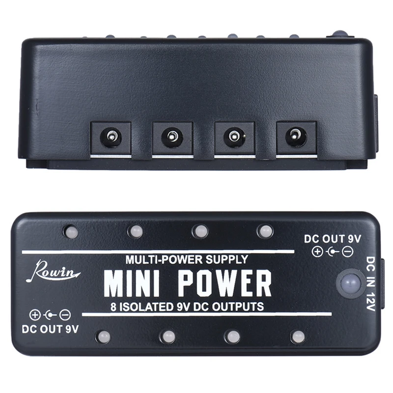 Rowin Lef 329 гитарный блок питания 8 изолированных 9 В Dc выходов мини с кабелями