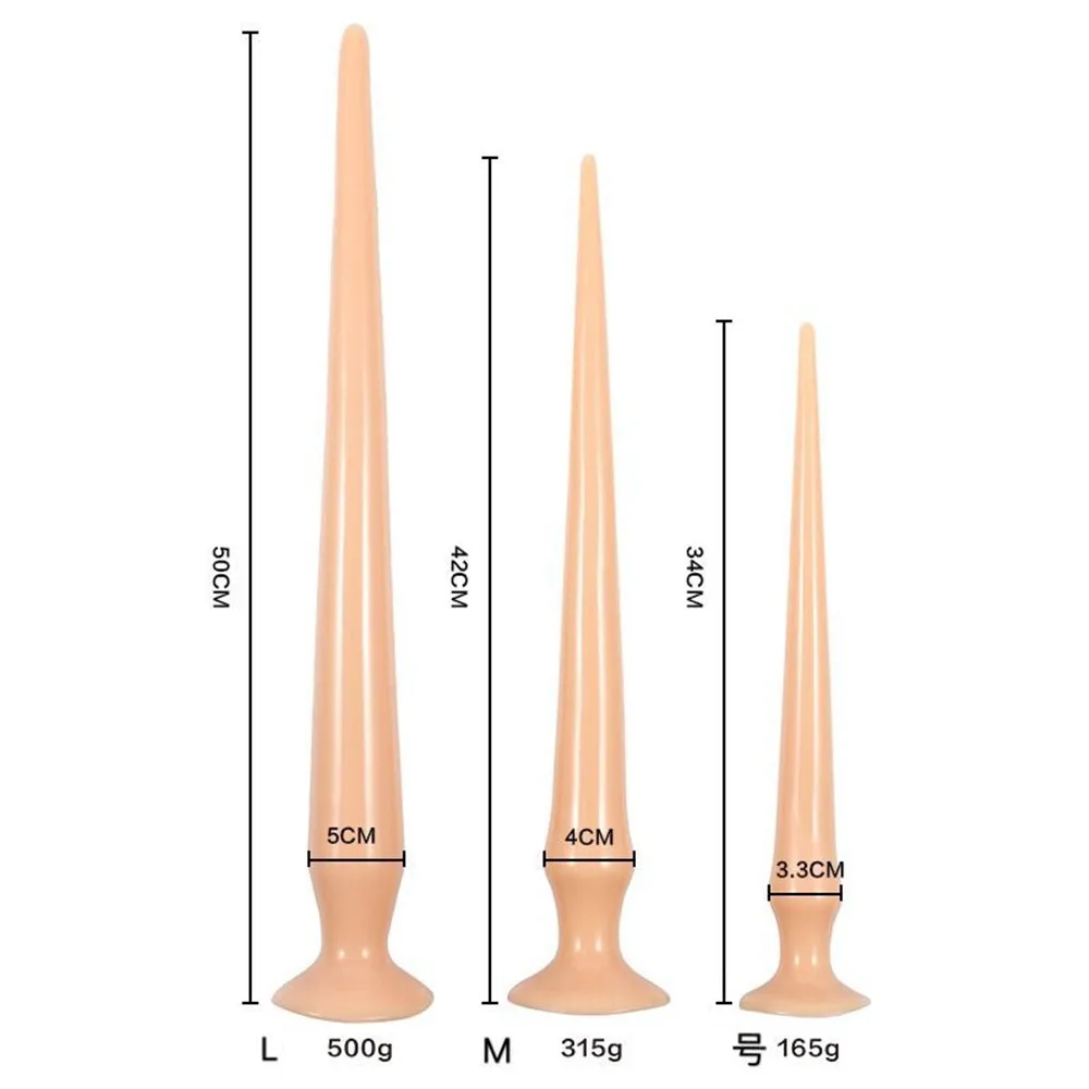 50 см супер длинный фаллоимитатор силиконовый анальный Анальная пробка