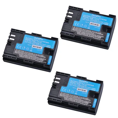 2 шт. LP-E6 LP-E6N LP E6 камера батарея сделана с японскими ячейками для Canon LP-E6 EOS 5DS 5D Mark II Mark III 6D 7D 60D 60Da 70D 80D - Цвет: 3 Battery