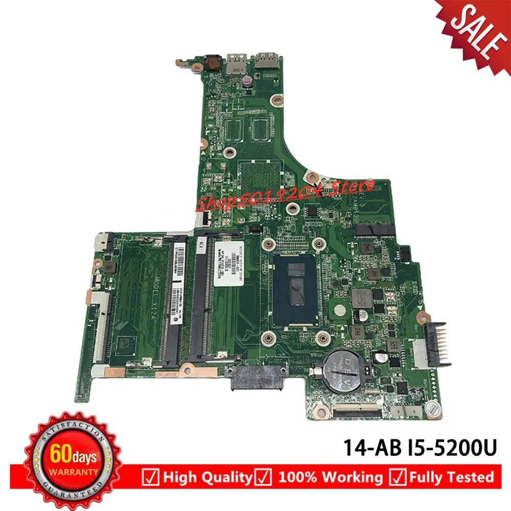 

806831-501 806831-601 806831-001 для HP 14T-AB100 14-AB серия, системная плата DAX12AMB6D0 i5-5200U CPU, ноутбука, ПК, материнская плата