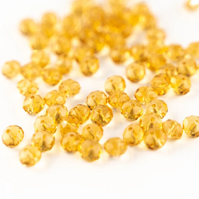 50 шт. прозрачные стеклянные бусины 4 Х6 мм|Бусины| |