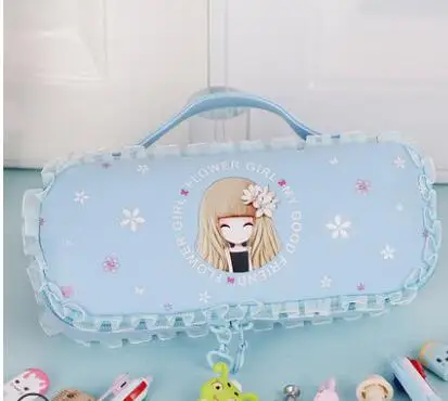 Kawaii пенал большой емкости милый мультяшный чехол для девочек пенал для карандашей держатель школьные канцелярские принадлежности Estuche Escolar - Цвет: I