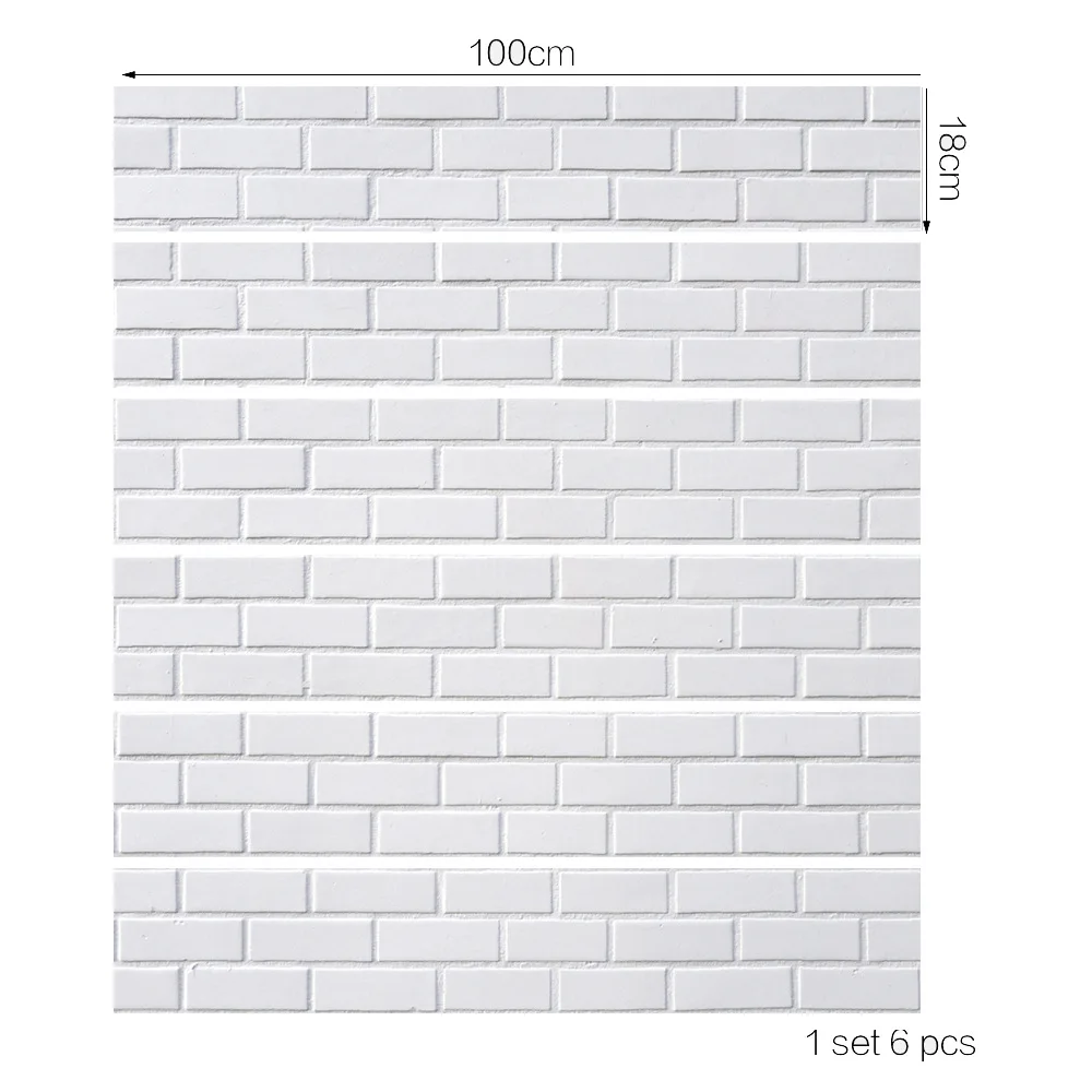 Наклейки на лестницу Funlife стильные керамические плитки белые кирпичные лестницы