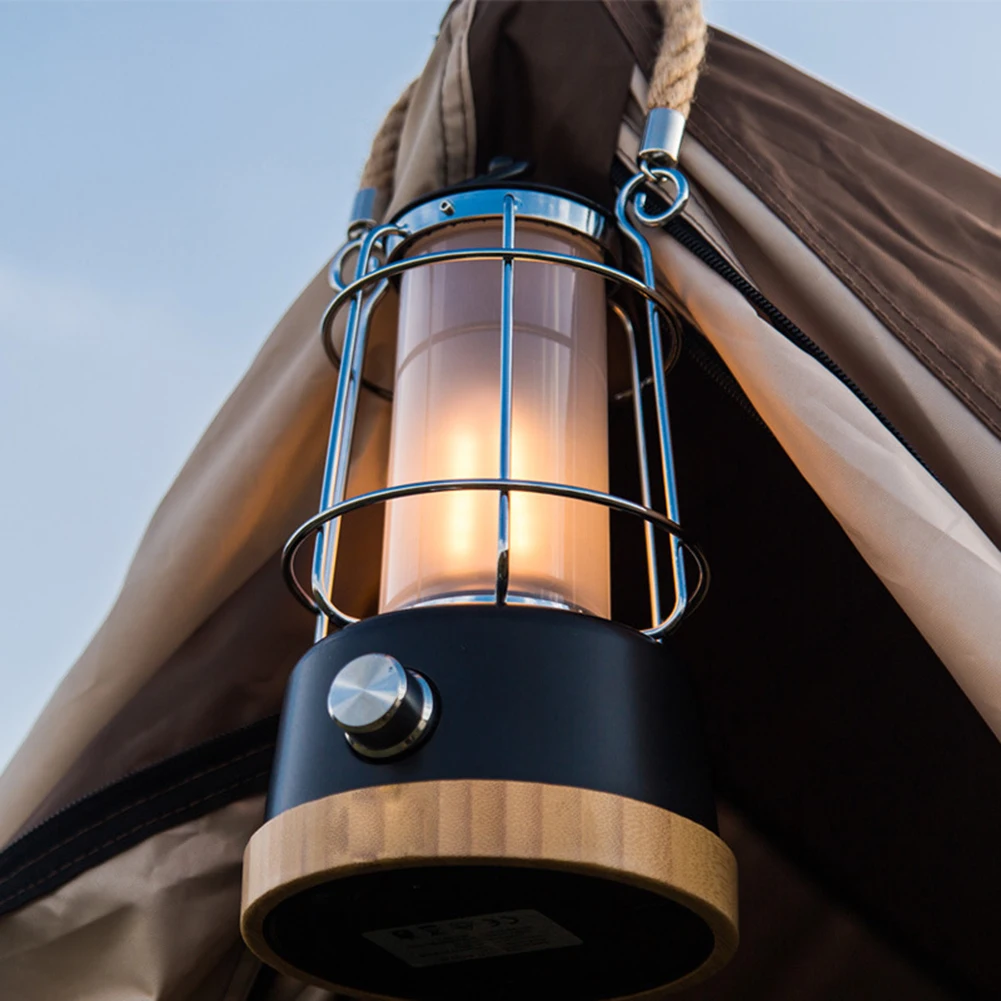 Уличный садовый светильник для кемпинга в ретро стиле светодиодный