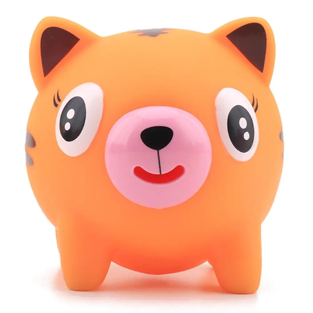Creative Cute Animal Screaming Tongue Sticking Out Stress Reliever Toy Rabbit Tiger Pig Yellow Bear Black Vocal Doll | Игрушки и хобби