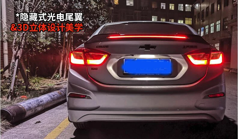 Спойлер для Chevrolet Cruze 2017-2019 LEDL высококачественный спойлер из АБС-пластика заднее