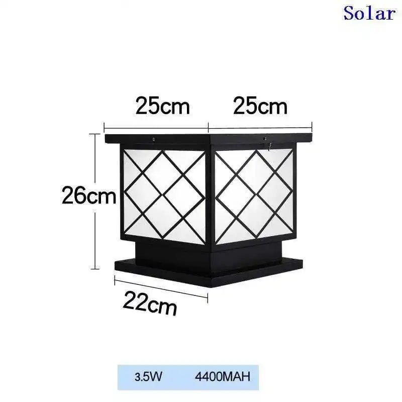 

Iluminador Lamp Gate Led Terraza Y Jardin Decoracion Luminaire Exterieur Outdoor Lighting Solar Garden Landscape Light