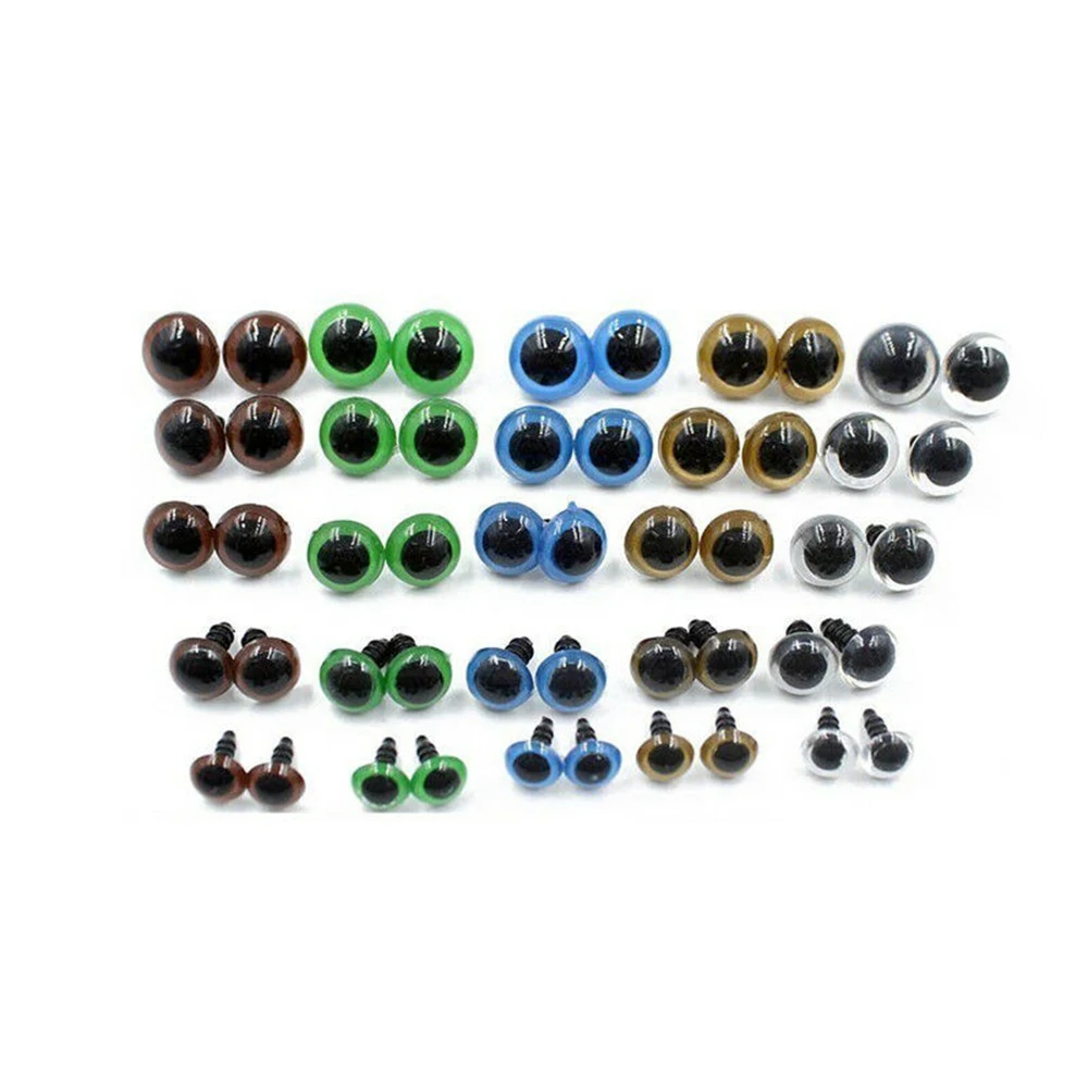 

264pc 6-12mm plastic safety eyes DIY craft for teddy bear doll animal puppet toy Doll Parts For Kids Gift