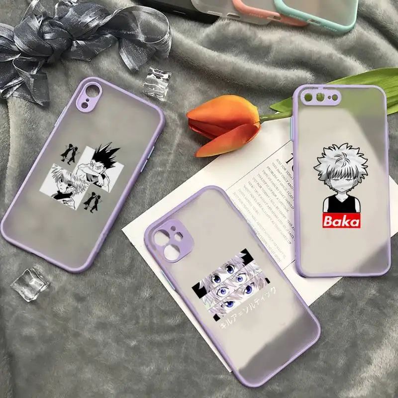 

HUNTER×HUNTER Japan anime Phone Case matte transparent For iphone 7 8 11 12 plus mini x xs xr pro max cover