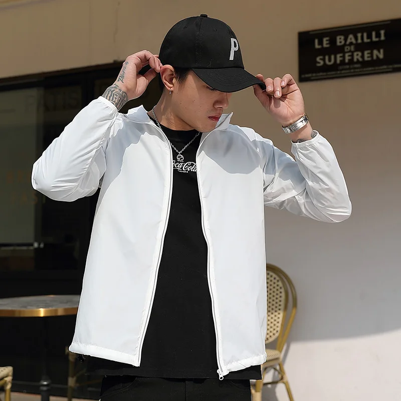 Летняя Светоотражающая Солнцезащитная уличная одежда для мужчин и женщин куртка