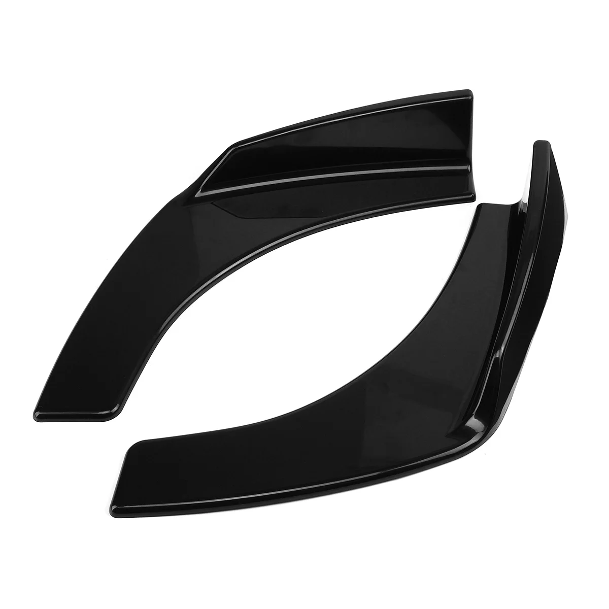 ABS Black 2Pcs Universal Car Front Bumper Lip Deflector Spoiler Splitter Diffuser Canard Protection For VW Benz BMW | Автомобили и