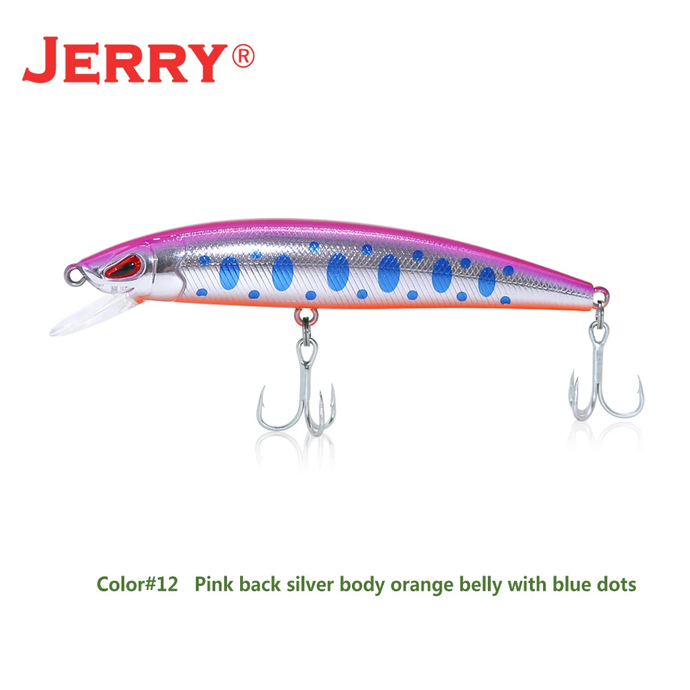 Jerry 35 мм 2,6 г спиннинг медленно тонущиеся воблеры кренкбейт Форель Приманка для окуня пресноводный камень рыболовное снасти Оборудование - Цвет: Pink  silver blue