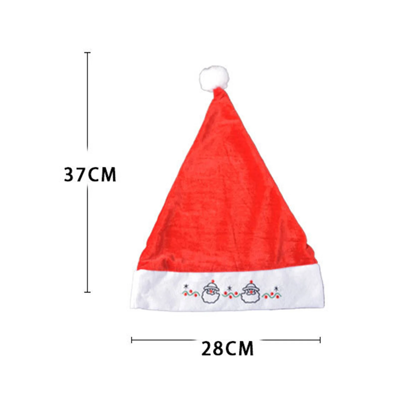 

Christmas Cap Hats Golden Velvet Cute Christmas Letters Santa Claus Snowman Pattern Party Decor For Boys Girls Gifts Ornaments