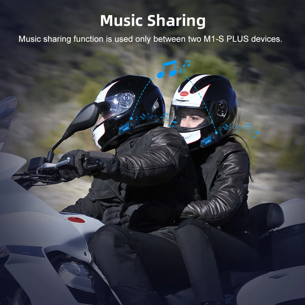 Фото Fodsports, 2 шт., M1-S, мотоциклетный шлем, домофон, bluetooth гарнитура, 8 способов, беспроводной домофон, fm-радио, обмен музыкой, BT5.0 №3